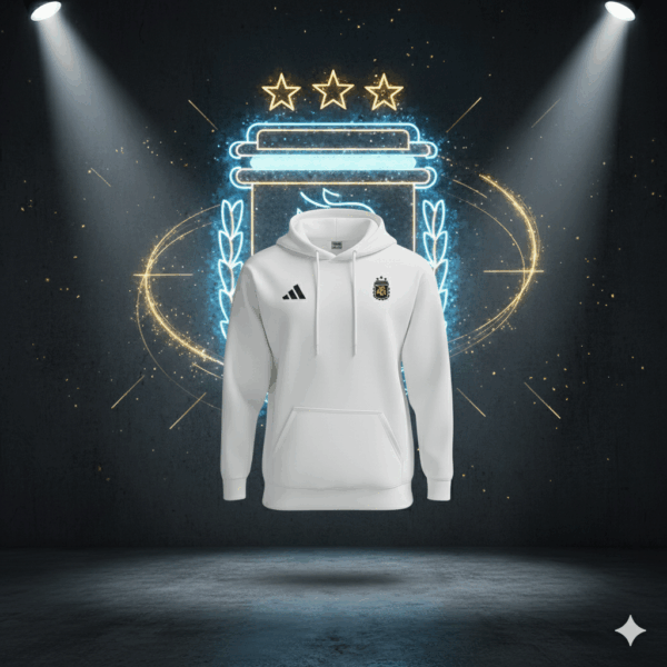 Gemini_Generated_Image_89ut5o89ut5o89ut Argentina Premium White Sports Hoodie - Image 1