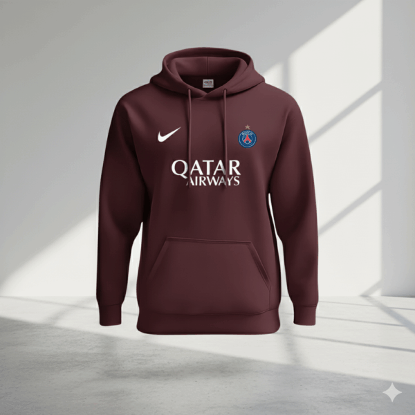 Paris Saint-Germain Brown Sports Hoodie Paris Saint-Germain Brown Sports Hoodie - Image 1