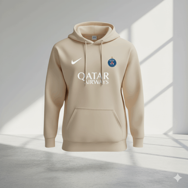Paris Saint-Germain Pale Peach Sports Hoodie Paris Saint-Germain Pale Peach Sports Hoodie - Image 1