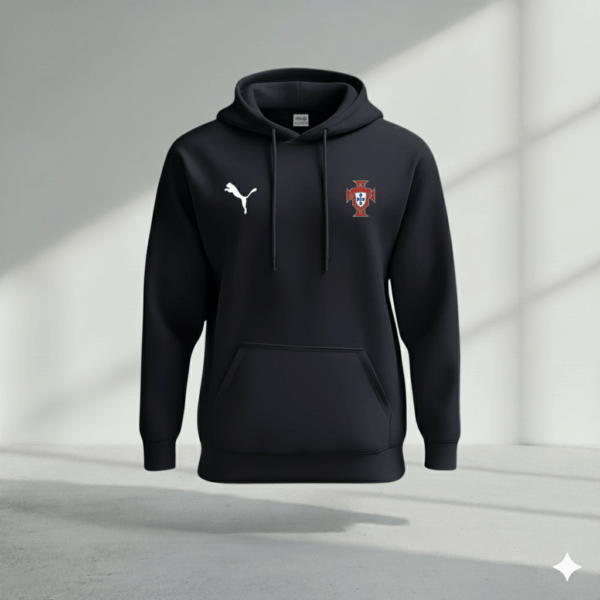 Portugal Black Premium Sports Hoodie - Image 1