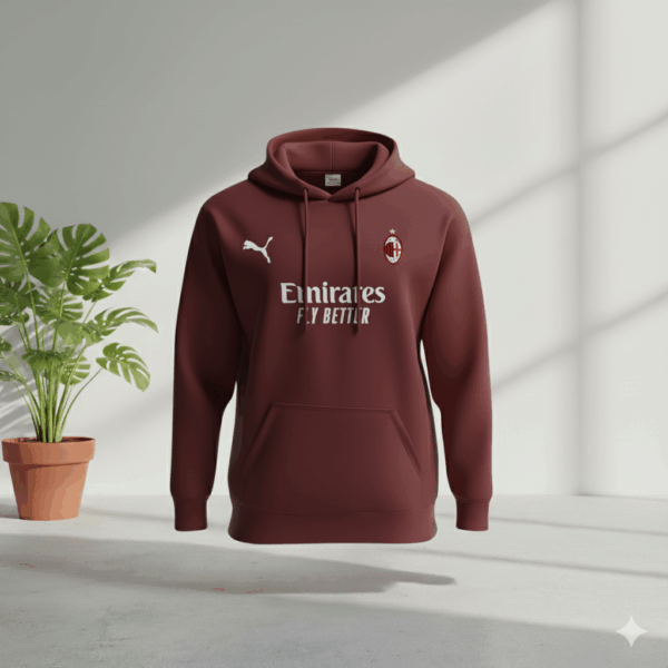 AC Millan Brown Premium Sports Hoodie AC Millan Brown Premium Sports Hoodie - Image 1