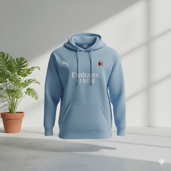 AC Millan Skyblue Premium Sports Hoodie AC Millan Skyblue Premium Sports Hoodie - Image 1