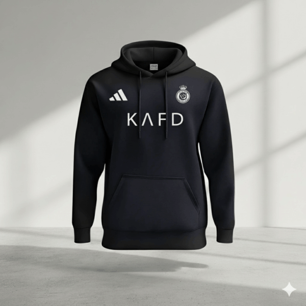 Al Nassr Black Premium Sports Hoodie Al Nassr Black Premium Sports Hoodie - Image 1