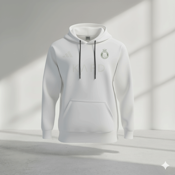 Al Nassr White Premium Sports Hoodie Al Nassr White Premium Sports Hoodie - Image 1