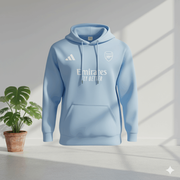 Arsenal Skyblue Premium Sports Hoodie Arsenal Skyblue Premium Sports Hoodie - Image 1