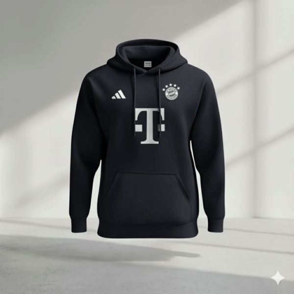 Bryan Munich Black Premium Sports Hoodie Bayern Munich Black Premium Sports Hoodie - Image 1