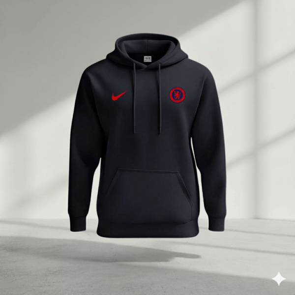 Chelsea Black Premium Sports Hoodie - Image 1