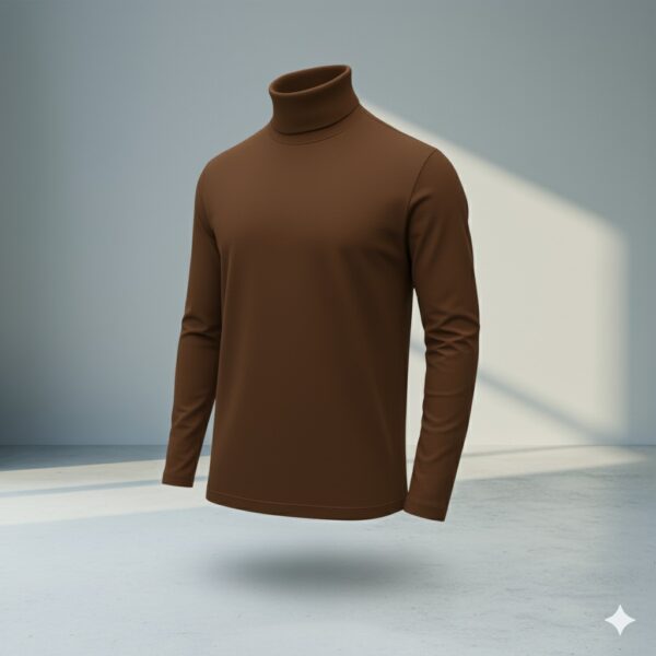 IMG-20251107-WA0002 Premium Turtle Neck - Brown - Image 1
