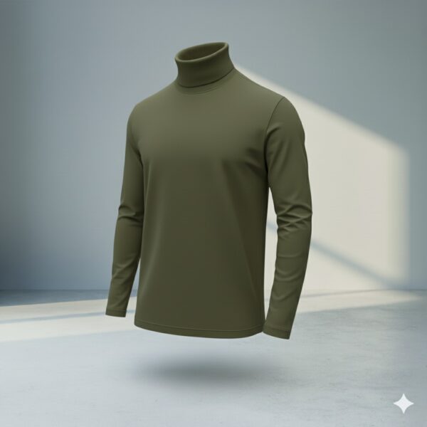 IMG-20251107-WA0003 Premium Turtle Neck - Olive - Image 1