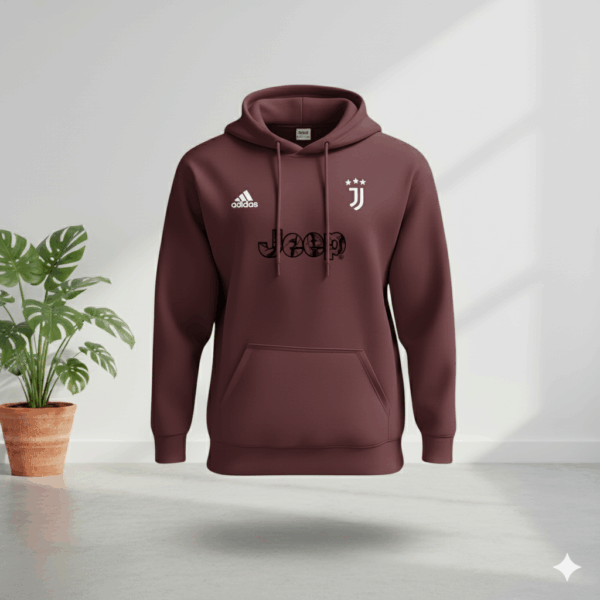 Juventus Brown Premium Sports Hoodie - Image 1