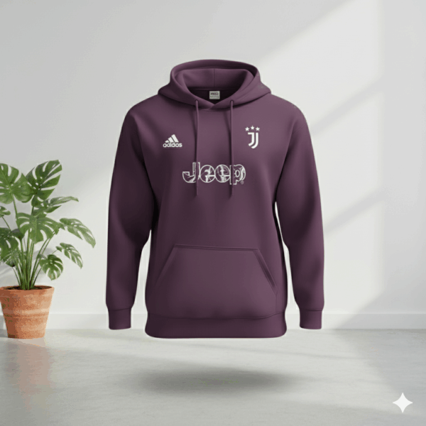 Juventus Grape Premium Sports Hoodie Juventus Grape Premium Sports Hoodie - Image 1