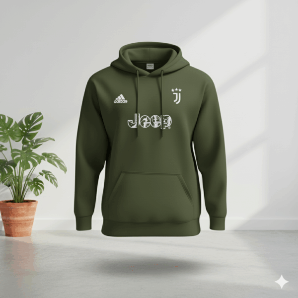Juventus Olive Premium Sports Hoodie - Image 1