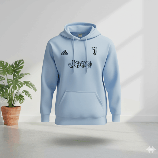 Juventus Skyblue Premium Sports Hoodie - Image 1