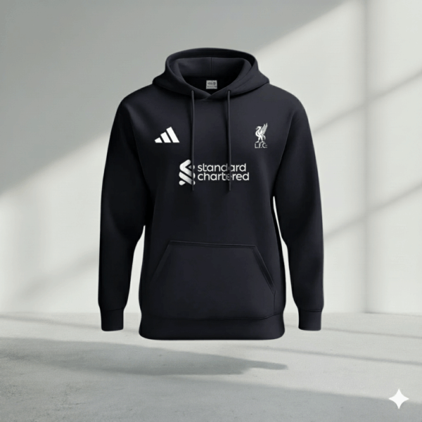 Liverpool Black Premium Sports Hoodie - Image 1