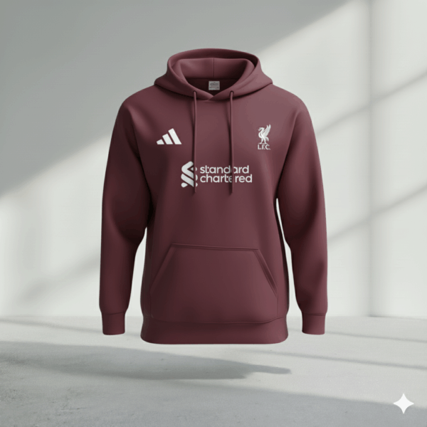 Liverpool Brown Premium Sports Hoodie - Image 1