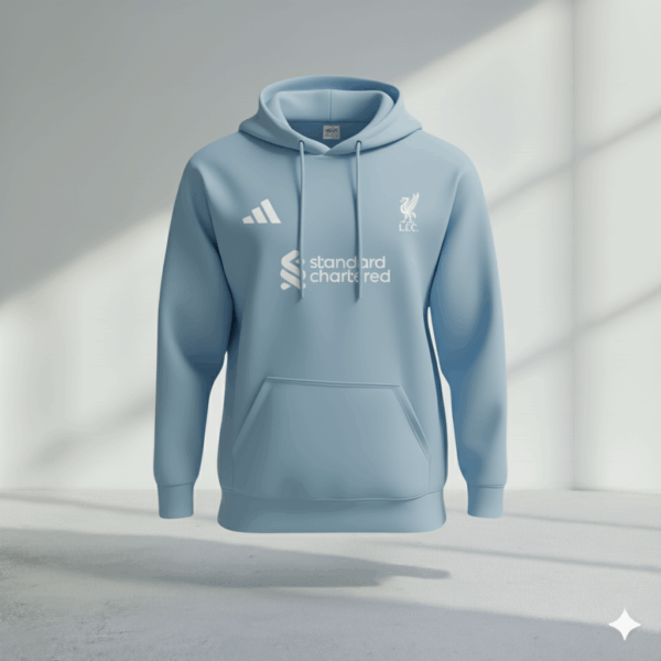 Liverpool  Skyblue Premium Sports Hoodie - Image 1