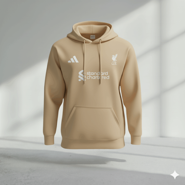 Liverpool Tan Premium Sports Hoodie - Image 1