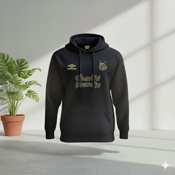 Santos Black Premium Sports Hoodie - Image 1