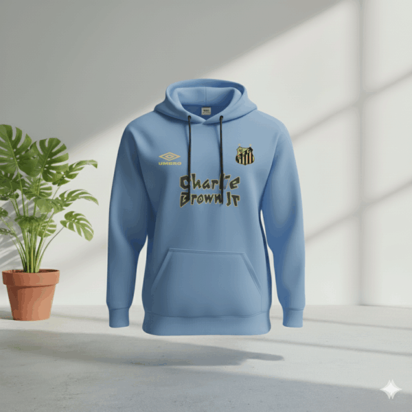 Santos Skyblue Premium Sports Hoodie Santos Skyblue Premium Sports Hoodie - Image 1