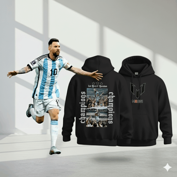 Special Messi Black Edition Premium Hoodie Special Messi Black Edition Premium Hoodie - Image 1