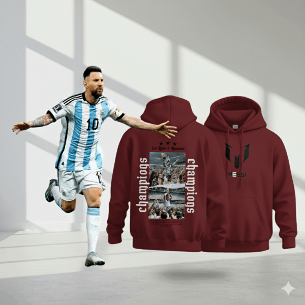 Special Messi Brown Edition Premium Hoodie Special Messi Brown Edition Premium Hoodie - Image 1