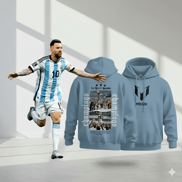 Special Messi Skyblue Edition Premium Hoodie Special Messi Skyblue Edition Premium Hoodie - Image 1