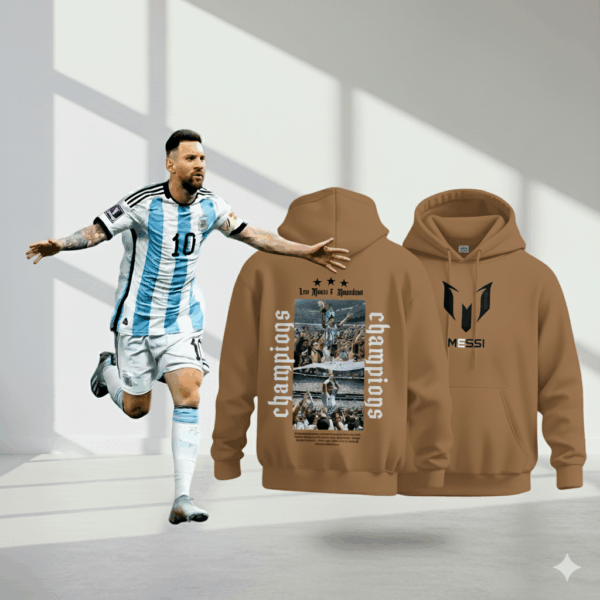 Special Messi Tan Edition Premium Hoodie Special Messi Tan Edition Premium Hoodie - Image 1