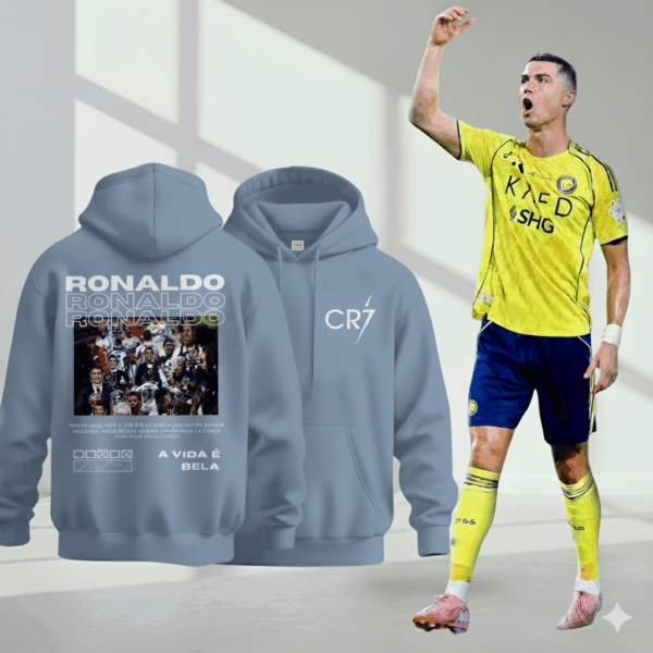 Special Ronaldo Skyblue Edition Premium Hoodie Special Ronaldo Skyblue Edition Premium Hoodie - Image 1