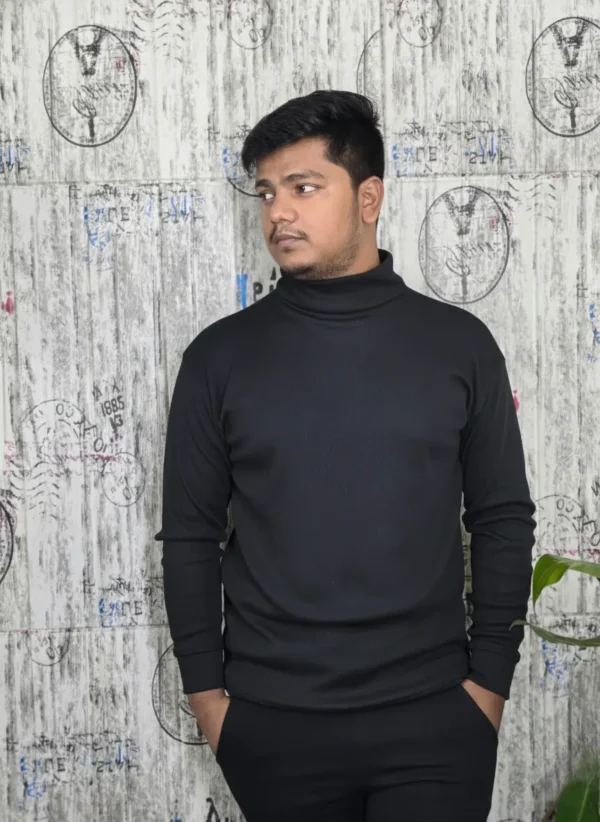 Premium Turtle Neck -  Black - Image 1